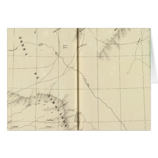 Cartão Cazaquistão, Quirguistão (Frente Horizontal)