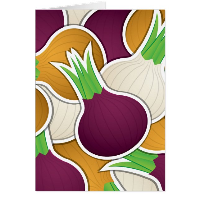 Cartão Cebolas misturadas (Frente)