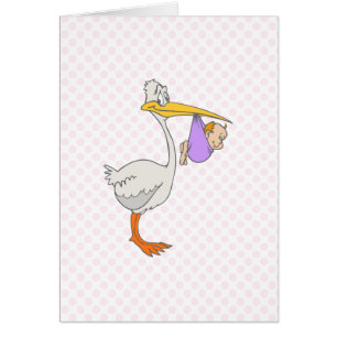 Cartão Cegonha de Stephen