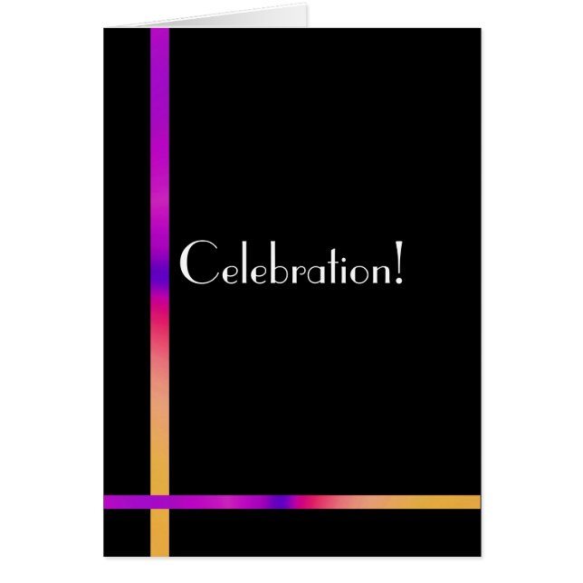 Cartão Celebração! (Frente)