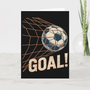 Cartão Celebração de Gol de Futebol Futebol Vintage Byll