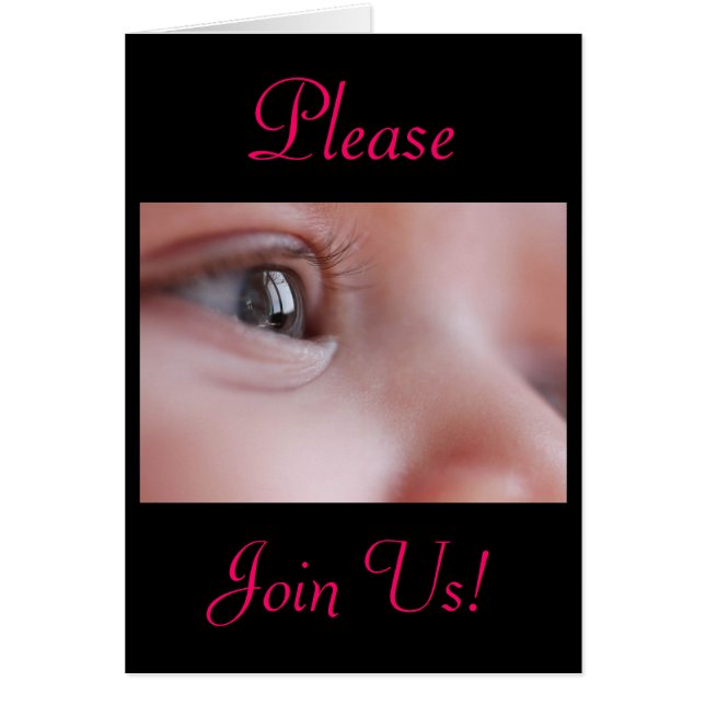 Cartão Celebração De Uma Menina Batismo Santa II (Frente)