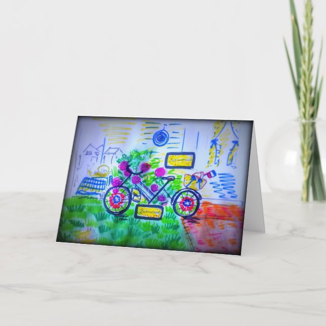 Cartão Celebração do dia de Bastille (Frente)