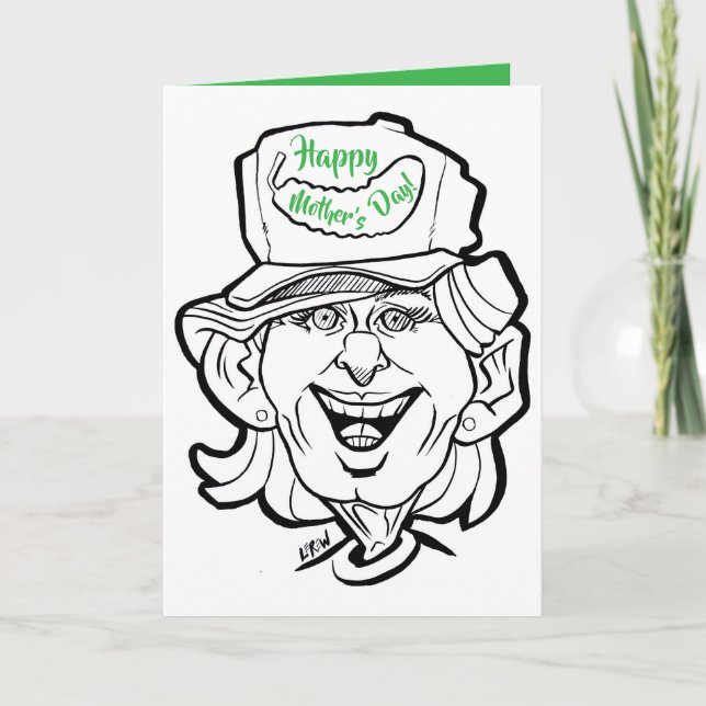 Cartão Celebração do Jardineiro pelo Dia de as mães da Te (Frente)