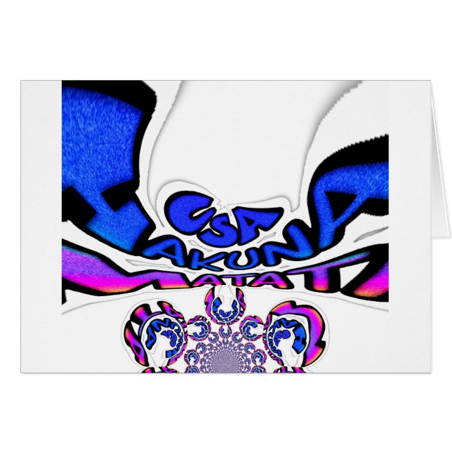 Cartão Celebração dos EUA: Víbias Dinâmicas de Arte de Te (Frente Horizontal)