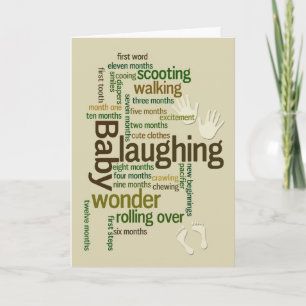 Cartão Celebração dos Primeiros Marcos do Bebê