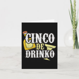 Cartão Celebração Engraçado Cinco De Mayo Drinko