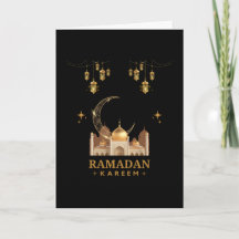 Celebração Floral Dourada do Ramadan Kareem