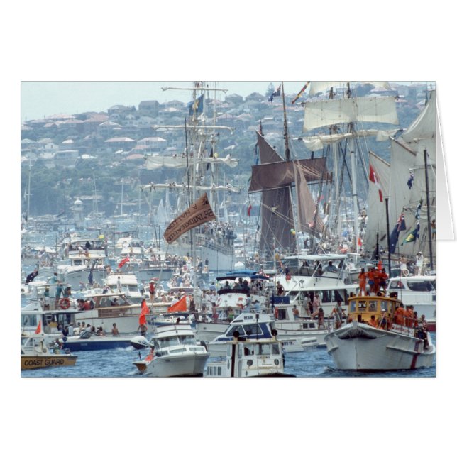 Cartão Celebrações Bicentenárias Australianas (Frente Horizontal)