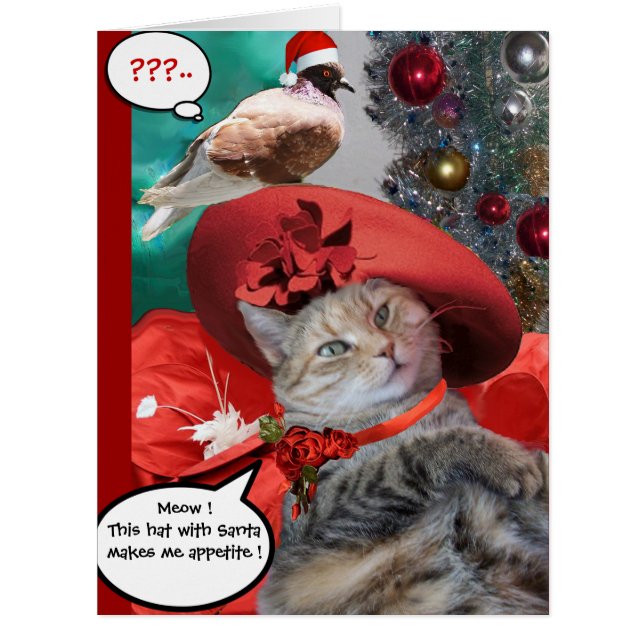 CARTÃO CELEBRAÇÕES DE NATAL DE PRINCESS TATUS CAT (Frente)