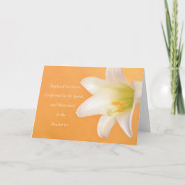 Cartão Celebrando a Confirmação da Comunhão RCIA Baptism