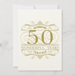 Cartão Celebrando o 50º aniversário