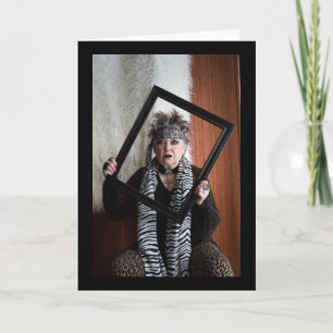 Cartão Celebrando o Ano Novo ou Sobrevivendo este ano Ca