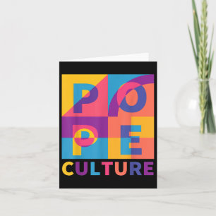 Cartão Celebrar A Pop de Arte Dos Eua; Cultura