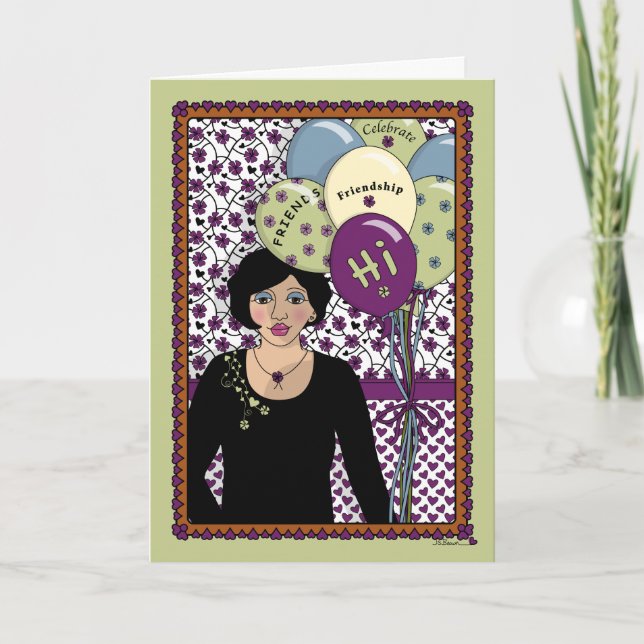 Cartão Celebrar Amizade_A_Saudação (Frente)