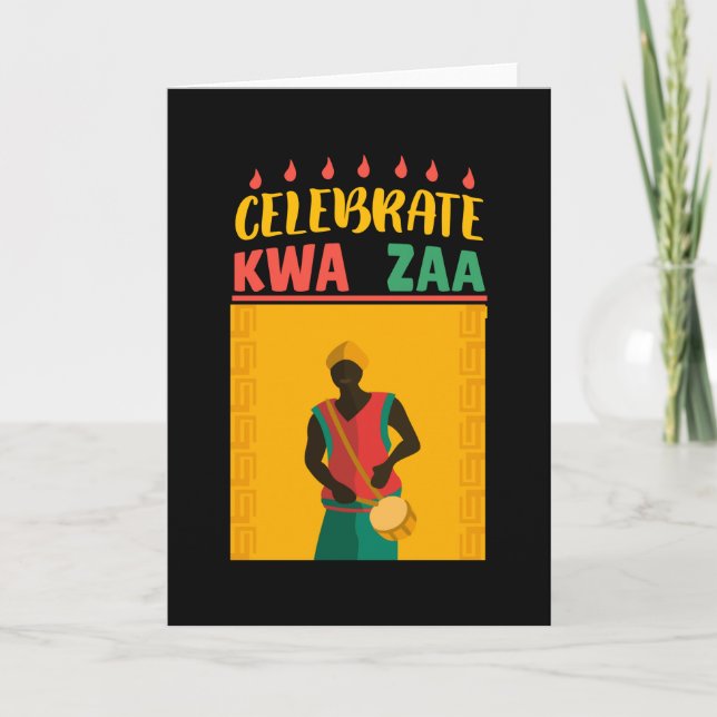 Cartão Celebrar Kwanzaa (Frente)