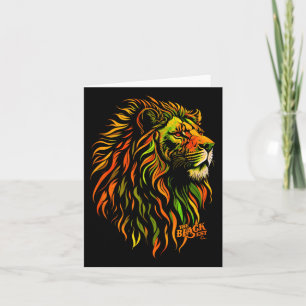 Cartão Celebrar o Dia da Liberdade para o Lion Africano, 