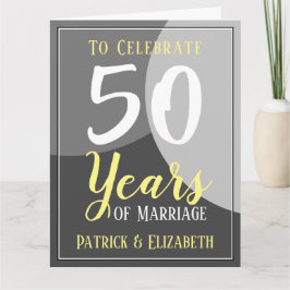 Cartão Celebrate 50 Years of Marriage