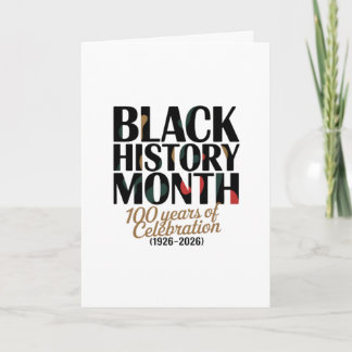CARTÃO CELEBRATE BLACK HISTORY MONTH 
