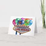 Cartão celebrating my 21st Birthday in Las Vegas Card<br><div class="desc">celebrating my 21st Birthday in Las Vegas Card,  with assorted color balloons!</div>