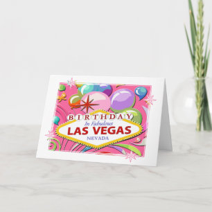 Cartão celebrating my 21st Birthday Las Vegas Card