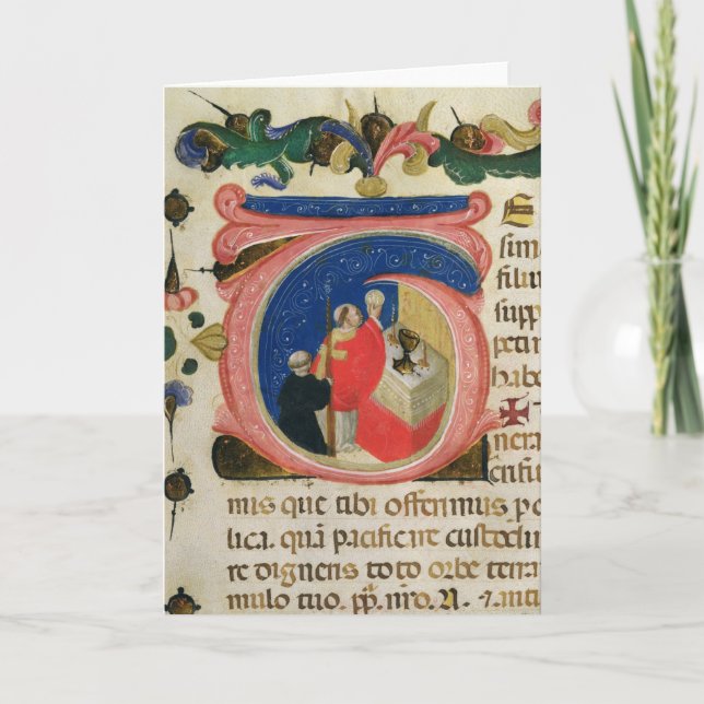 Cartão Celebration of the Eucharist (Frente)