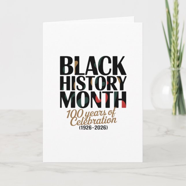 CARTÃO CELEBRE O MÊS DA HISTÓRIA NEGRA  (Frente)
