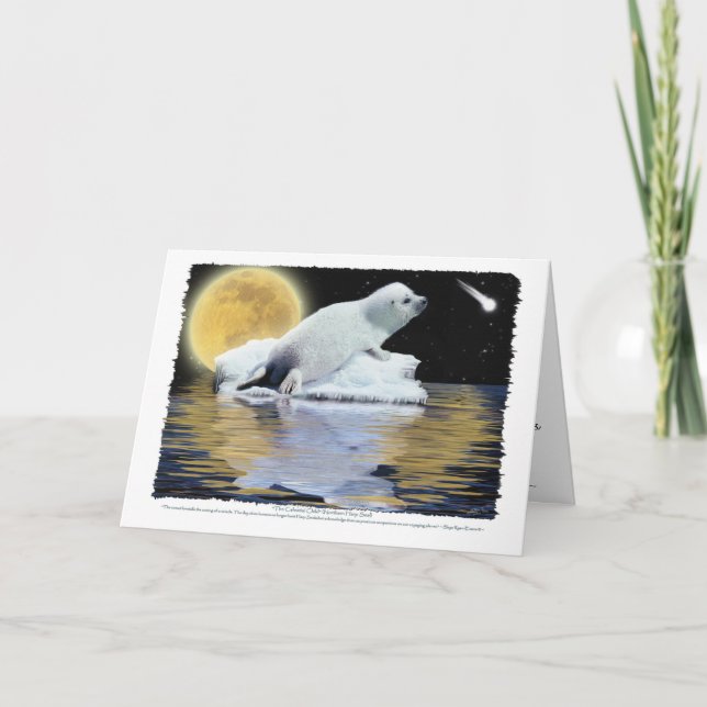 Cartão CELESTIAL do SELO de HARPA da CRIANÇA (Frente)