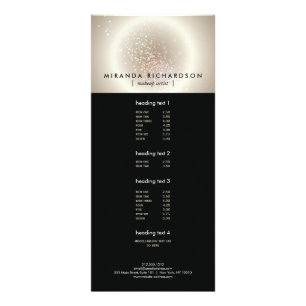Cartão celestial Dourado da cremalheira do círcu