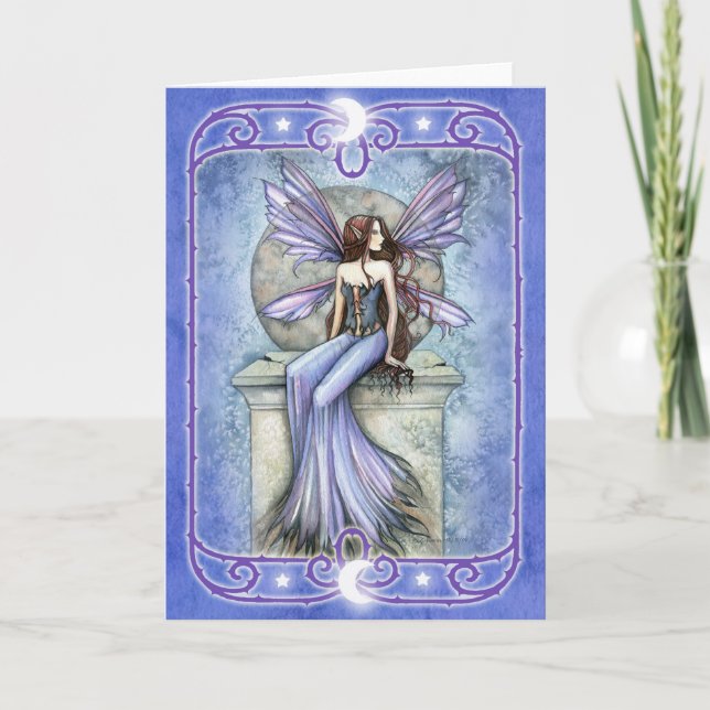 Cartão Celestial Fairy Blank Greeting Card (Frente)