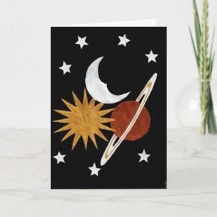 Cartão Celestial Gold Birthday Card