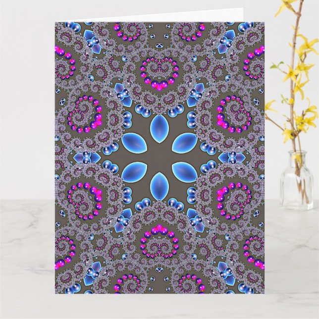 Cartão Celestial Whirl Blank Greeting Card (Flor Amarela)