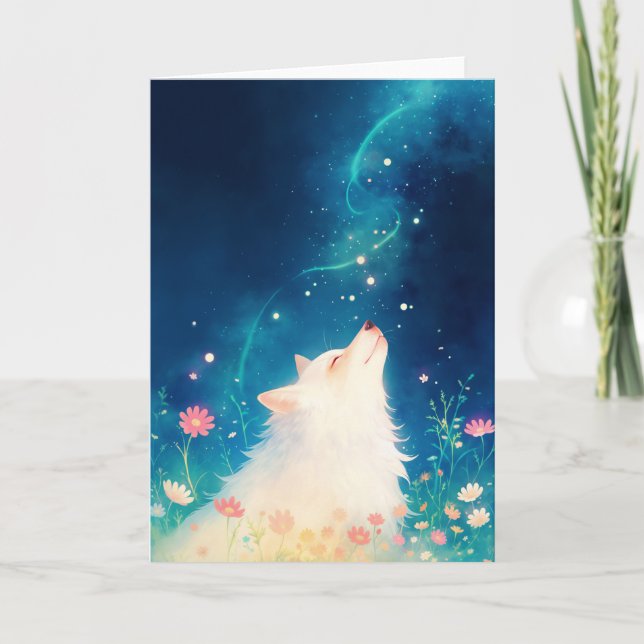 Cartão Celestial Wolf (Frente)