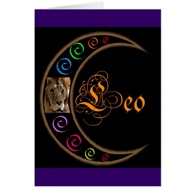 Cartão Celestrial Moon Leo (Frente)