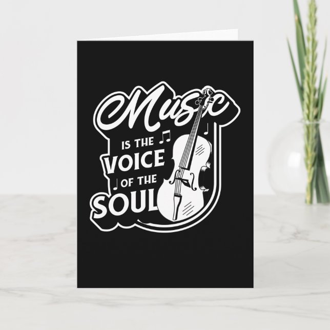 Cartão Celin para o Instrumento de Corda Musical Cello (Frente)