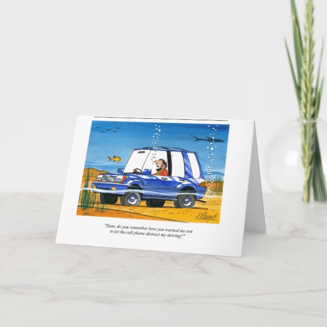 Cartão Cell Phone under water (Frente)