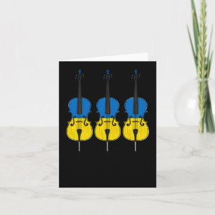 Cartão Cello Ucraniano Sinalizador Cellist String Músico