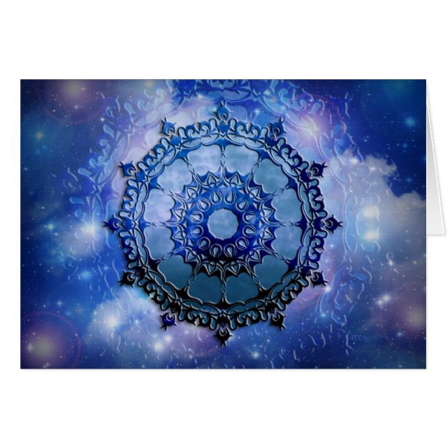 Cartão Celtic Spirit Mandala (Frente horizontal)