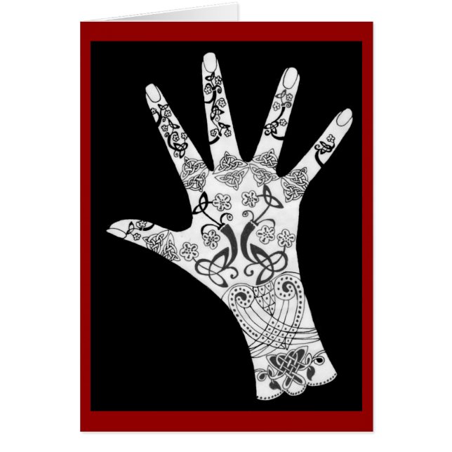 Cartão Céltico Mendhi (Frente)