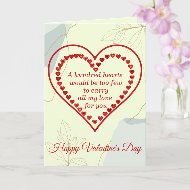 Cartão Cem Corações, Valentin (Orquídea)