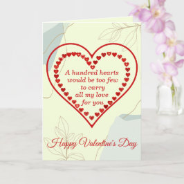 Cartão Cem Corações, Valentin