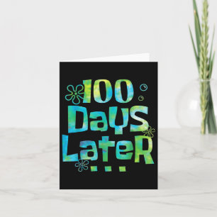 Cartão Cem Dias Depois Do 100º Dia De Professora