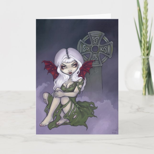 Cartão "Cemetery Mist" Greeting Card (Frente)