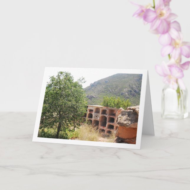 Cartão Cemetery of Old Domeño, Domeño Viejo, Valencia (Orquídea)