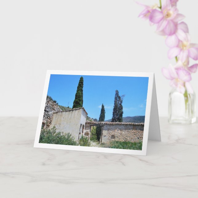 Cartão Cemetery of Old Domeño, Domeño Viejo, Valencia (Orquídea)