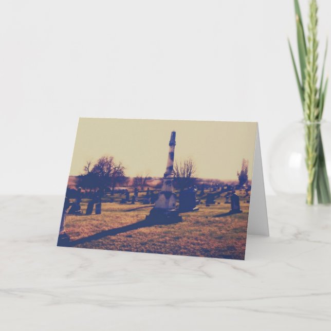 Cartão Cemitério em Washington, Iowa (Frente)