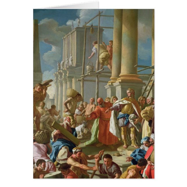 Cartão Cena clássica da construção (Frente)