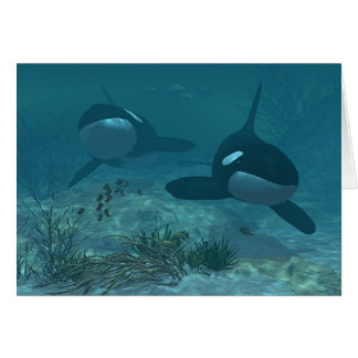Cartão Cena da baleia