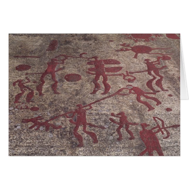 Cartão Cena da caça (Frente Horizontal)