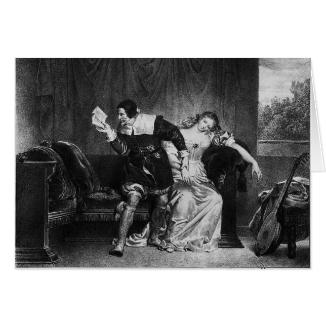 Cartão Cena da carta do primo (Frente Horizontal)